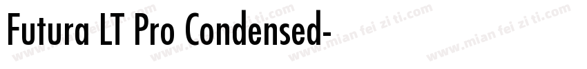Futura LT Pro Condensed字体转换
